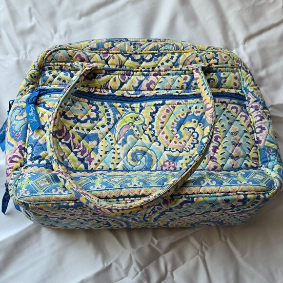 Vera Bradley Capri Blue Bowler Bag - Picture 2 of 7